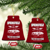 Springfield Missouri US Highway 66 Centennial Keepsake Ceramic Ornament Vintage 1950 Classic American Car Convertible