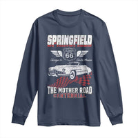 Springfield Missouri US Highway 66 Centennial Keepsake Long Sleeve Shirt Vintage 1950 Classic American Car Convertible