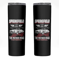 Springfield Missouri US Highway 66 Centennial Keepsake Skinny Tumbler Vintage 1950 Classic American Car Convertible
