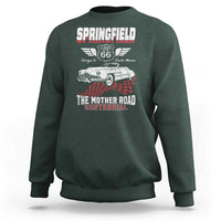 Springfield Missouri US Highway 66 Centennial Keepsake Sweatshirt Vintage 1950 Classic American Car Convertible