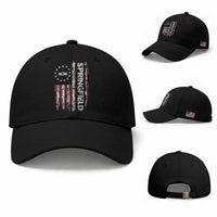 Springfield Massachusetts American Flag Established 1636 Baseball Cap