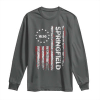 Springfield Massachusetts American Flag Established 1636 Long Sleeve Shirt