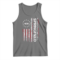 Springfield Massachusetts American Flag Established 1636 Tank Top