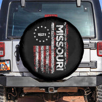 Missouri Missourian MO American Flag Established 1821 Spare Tire Cover