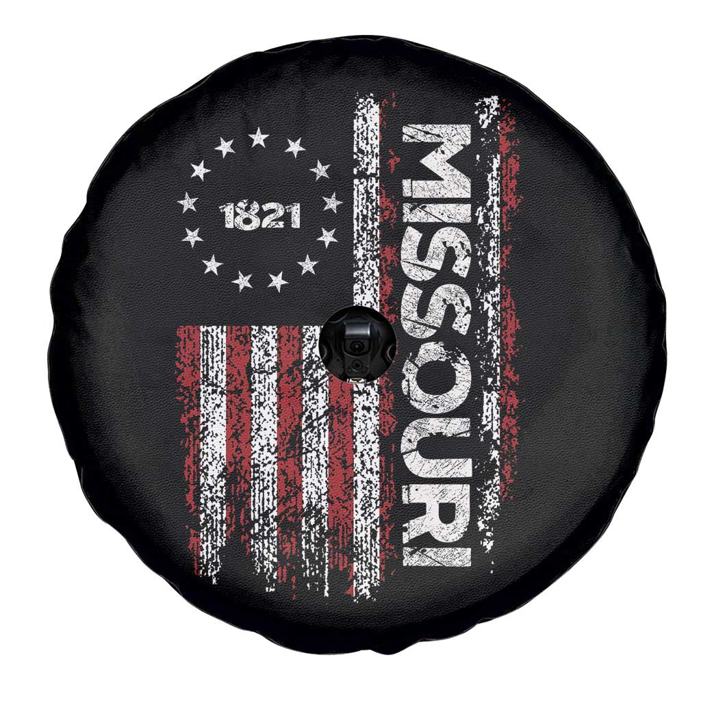 Missouri Missourian MO American Flag Established 1821 Spare Tire Cover