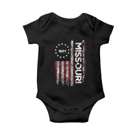 Missouri Missourian MO American Flag Established 1821 Baby Onesie