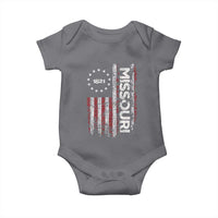 Missouri Missourian MO American Flag Established 1821 Baby Onesie