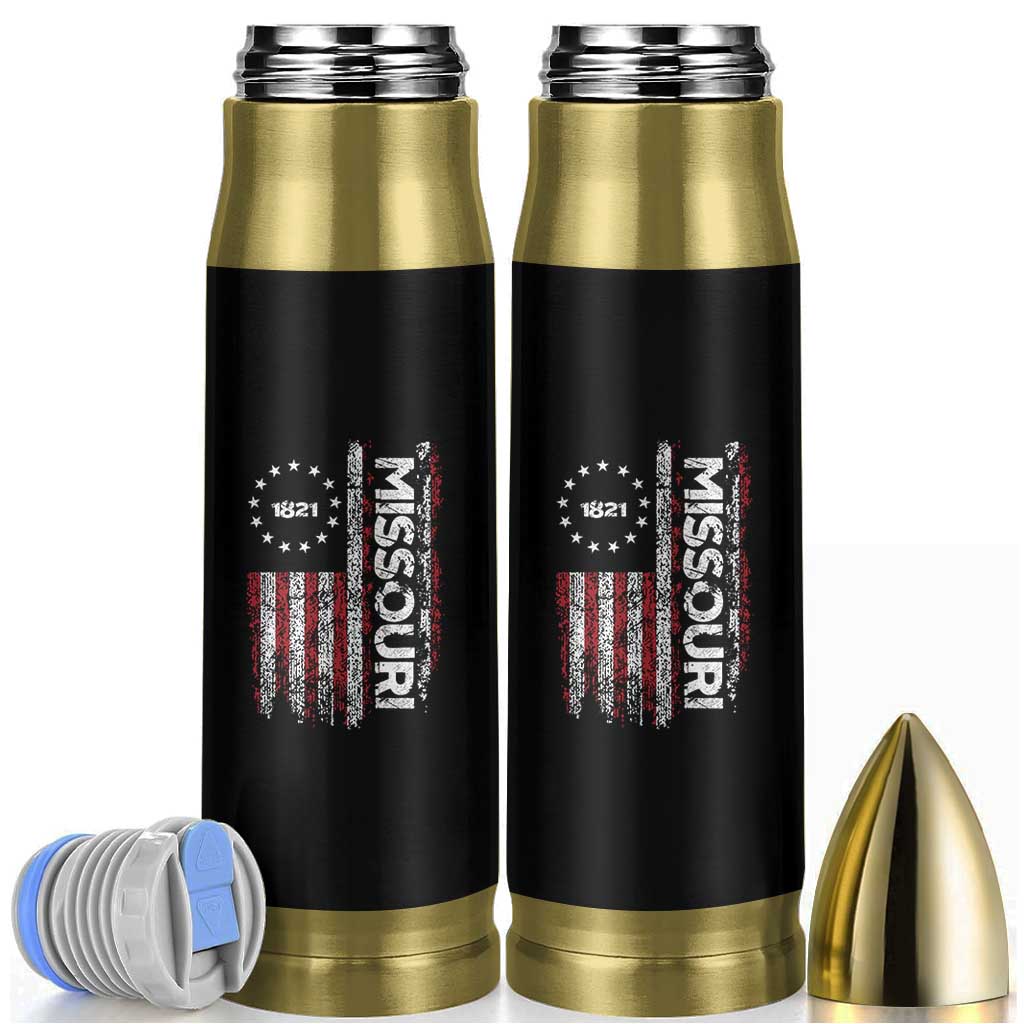 Missouri Missourian MO American Flag Established 1821 Bullet Tumbler