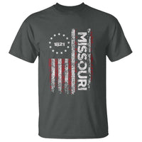 Missouri Missourian MO American Flag Established 1821 T Shirt