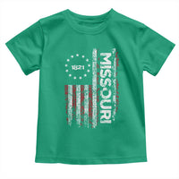 Missouri Missourian MO American Flag Established 1821 Toddler T Shirt