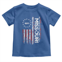 Missouri Missourian MO American Flag Established 1821 Toddler T Shirt