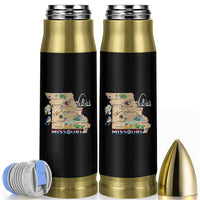 Missouri Map Landmarks Major Cities Roads Flag Bullet Tumbler