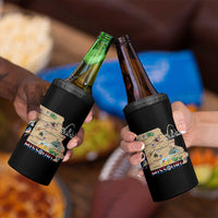 Missouri Map Landmarks Major Cities Roads Flag 4 in 1 Can Cooler Tumbler