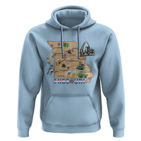 Missouri Map Landmarks Major Cities Roads Flag Hoodie