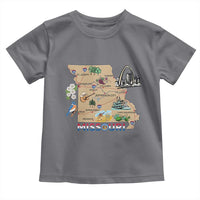 Missouri Map Landmarks Major Cities Roads Flag Toddler T Shirt