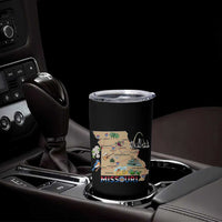 Missouri Map Landmarks Major Cities Roads Flag Tumbler Cup