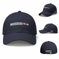 Missouri Missourian MO State Flag Baseball Cap