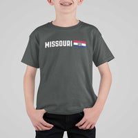 Missouri Missourian MO State Flag T Shirt For Kid