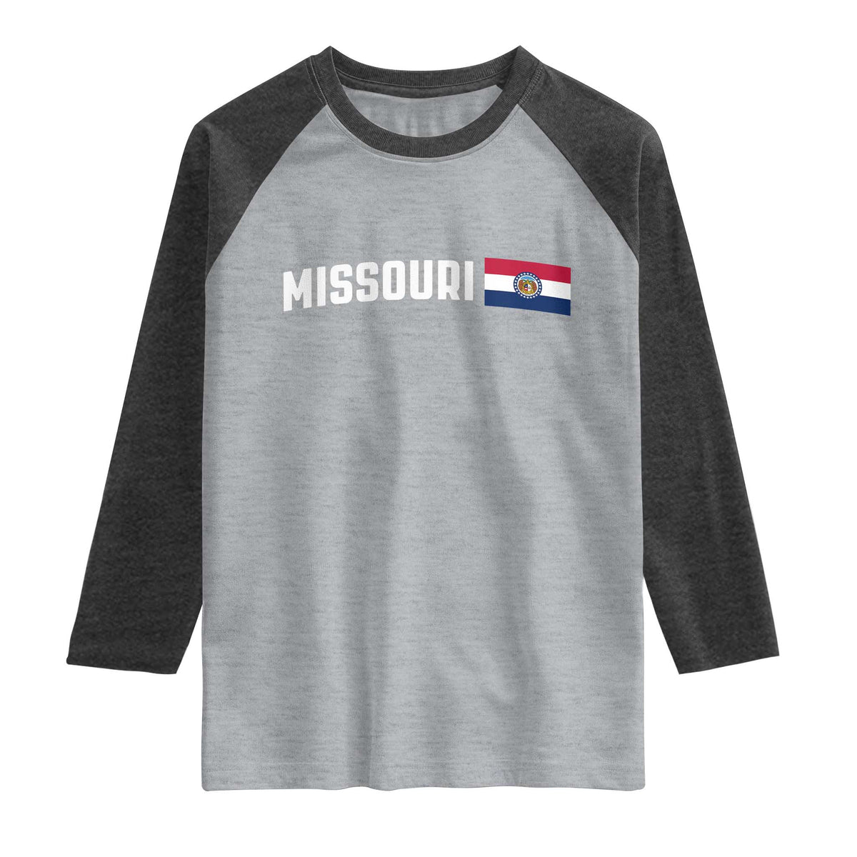 Missouri Missourian MO State Flag Raglan Shirt