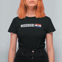Missouri Missourian MO State Flag T Shirt For Women