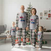 Missouri Flag Map State Distressed Plaid Pajama Set