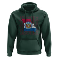 Missouri Flag Map State Distressed Hoodie