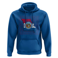 Missouri Flag Map State Distressed Hoodie