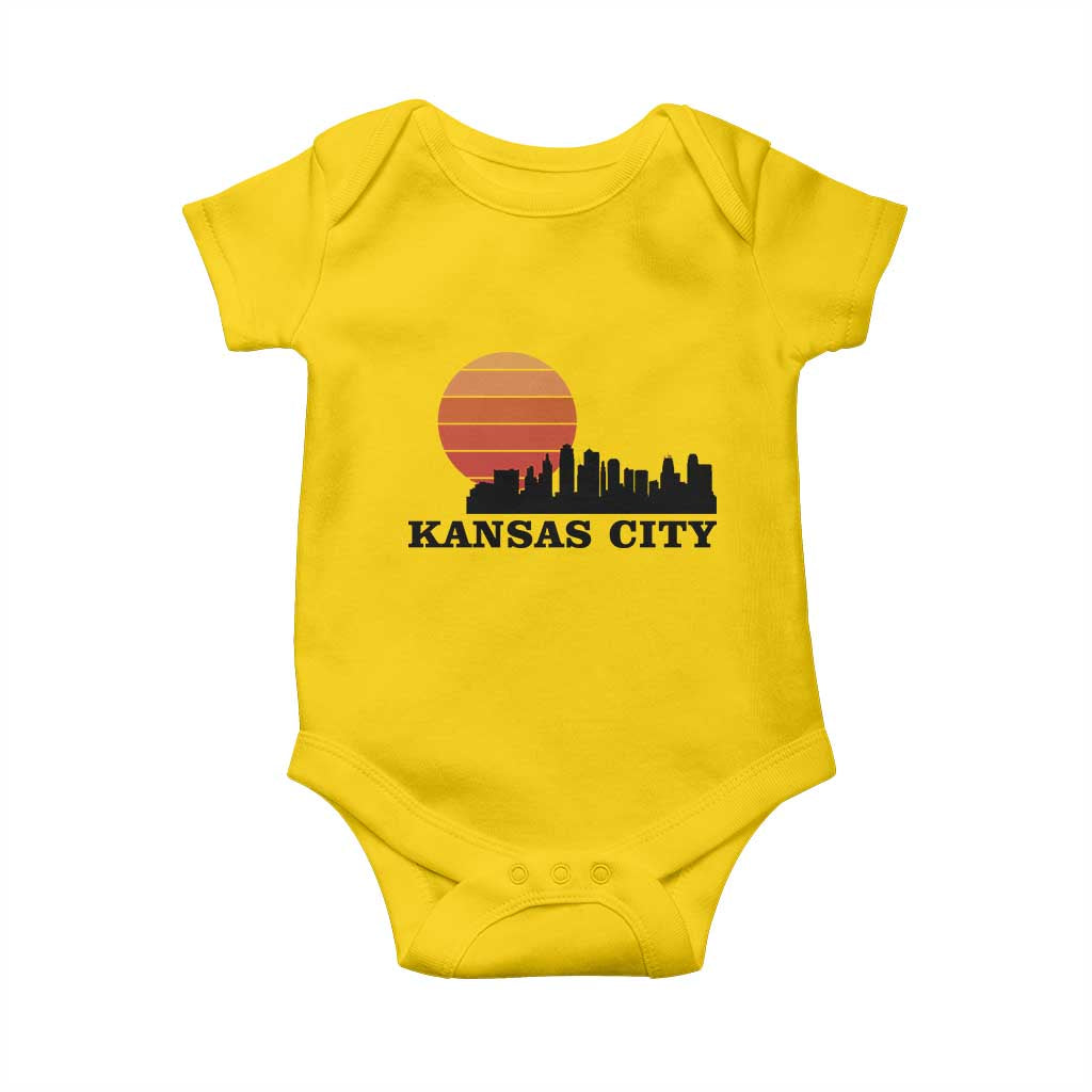 Kansas City Missouri Retro 80s Style Baby Onesie