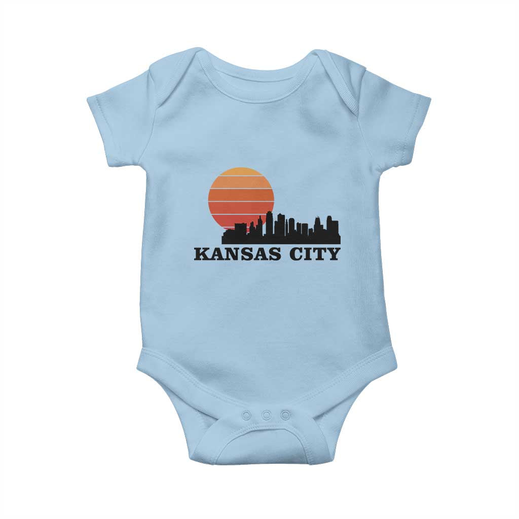 Kansas City Missouri Retro 80s Style Baby Onesie
