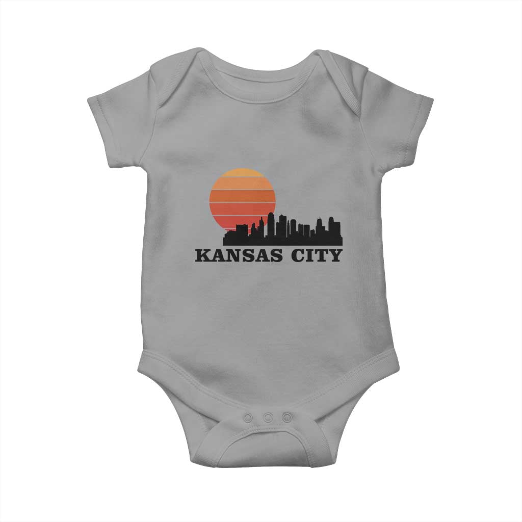Kansas City Missouri Retro 80s Style Baby Onesie