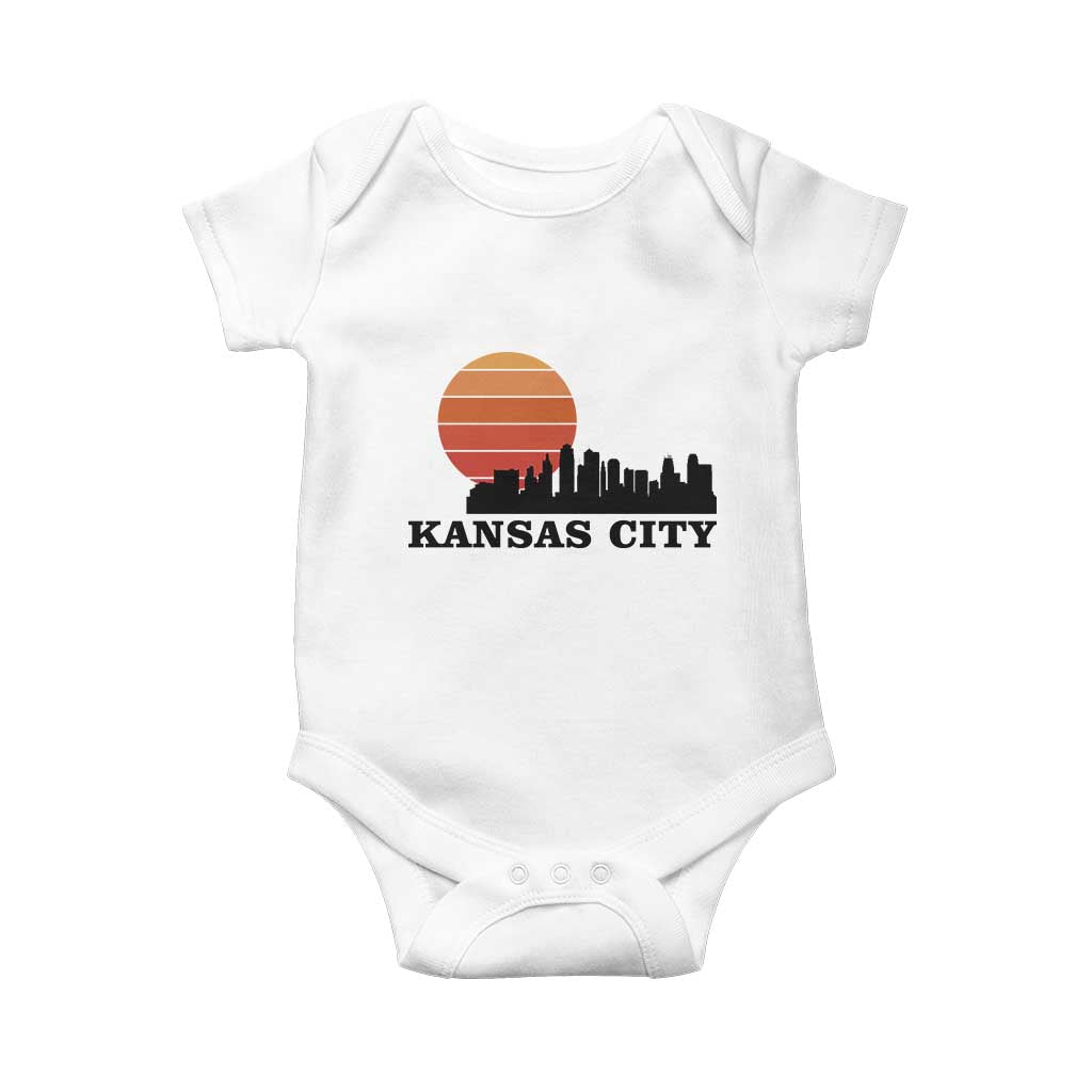 Kansas City Missouri Retro 80s Style Baby Onesie