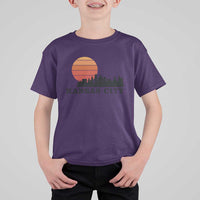 Kansas City Missouri Retro 80s Style T Shirt For Kid