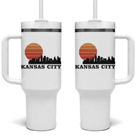 Kansas City Missouri Retro 80s Style Tumbler With Handle