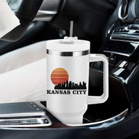 Kansas City Missouri Retro 80s Style Tumbler With Handle
