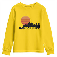 Kansas City Missouri Retro 80s Style Youth Sweatshirt