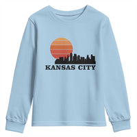 Kansas City Missouri Retro 80s Style Youth Sweatshirt
