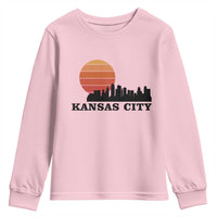 Kansas City Missouri Retro 80s Style Youth Sweatshirt