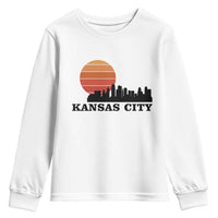 Kansas City Missouri Retro 80s Style Youth Sweatshirt