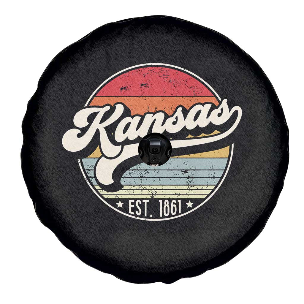 Kansas City Missouri Retro 80s Established 1861 Spare Tire Cover