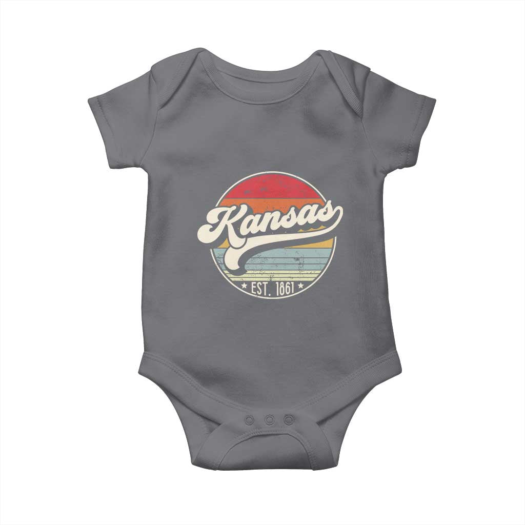 Kansas City Missouri Retro 80s Established 1861 Baby Onesie
