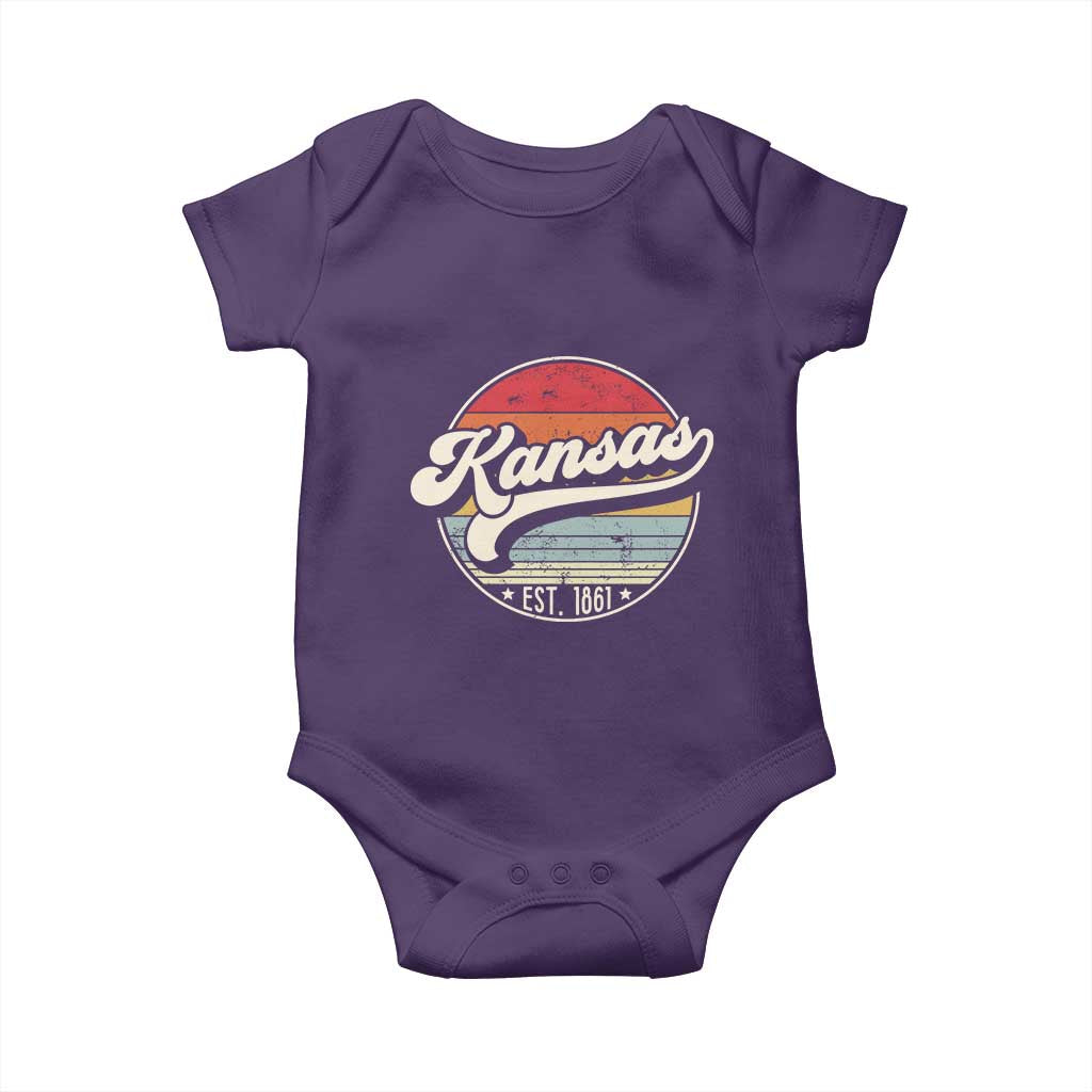 Kansas City Missouri Retro 80s Established 1861 Baby Onesie