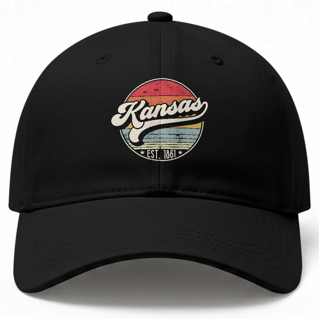 Kansas City Missouri Retro 80s Established 1861 Baseball Cap