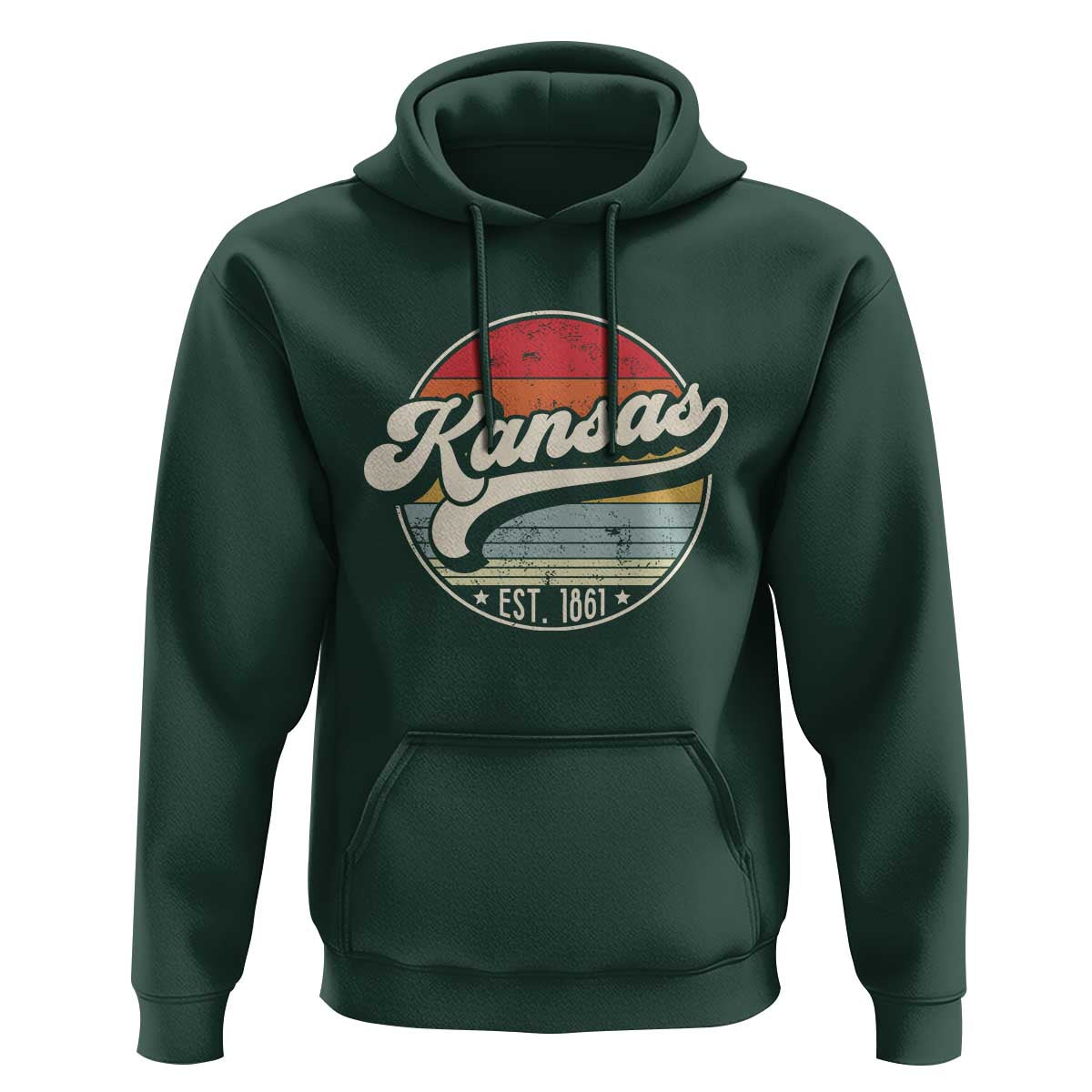 Kansas City Missouri Retro 80s Established 1861 Hoodie