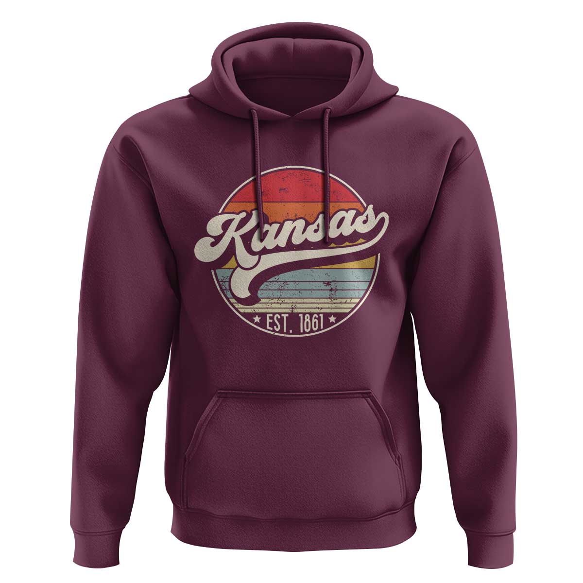 Kansas City Missouri Retro 80s Established 1861 Hoodie