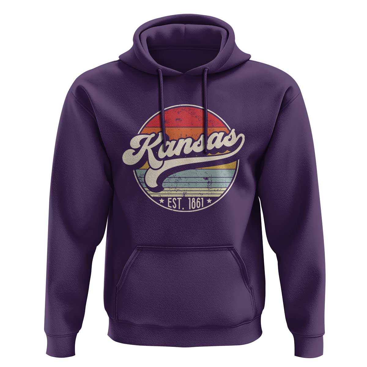 Kansas City Missouri Retro 80s Established 1861 Hoodie