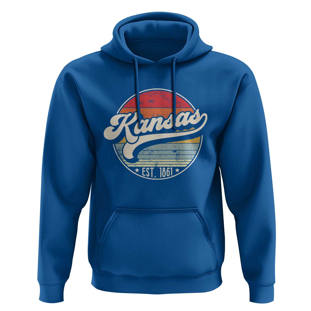 Kansas City Missouri Retro 80s Established 1861 Hoodie