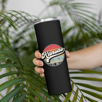Kansas City Missouri Retro 80s Established 1861 Skinny Tumbler