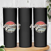 Kansas City Missouri Retro 80s Established 1861 Skinny Tumbler