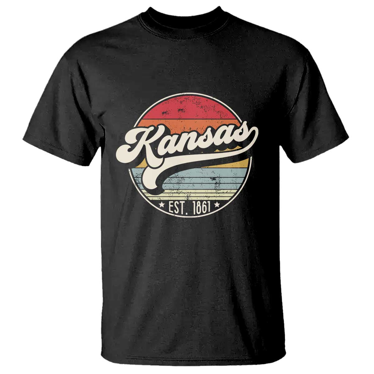 Kansas City Missouri Retro 80s Established 1861 T Shirt