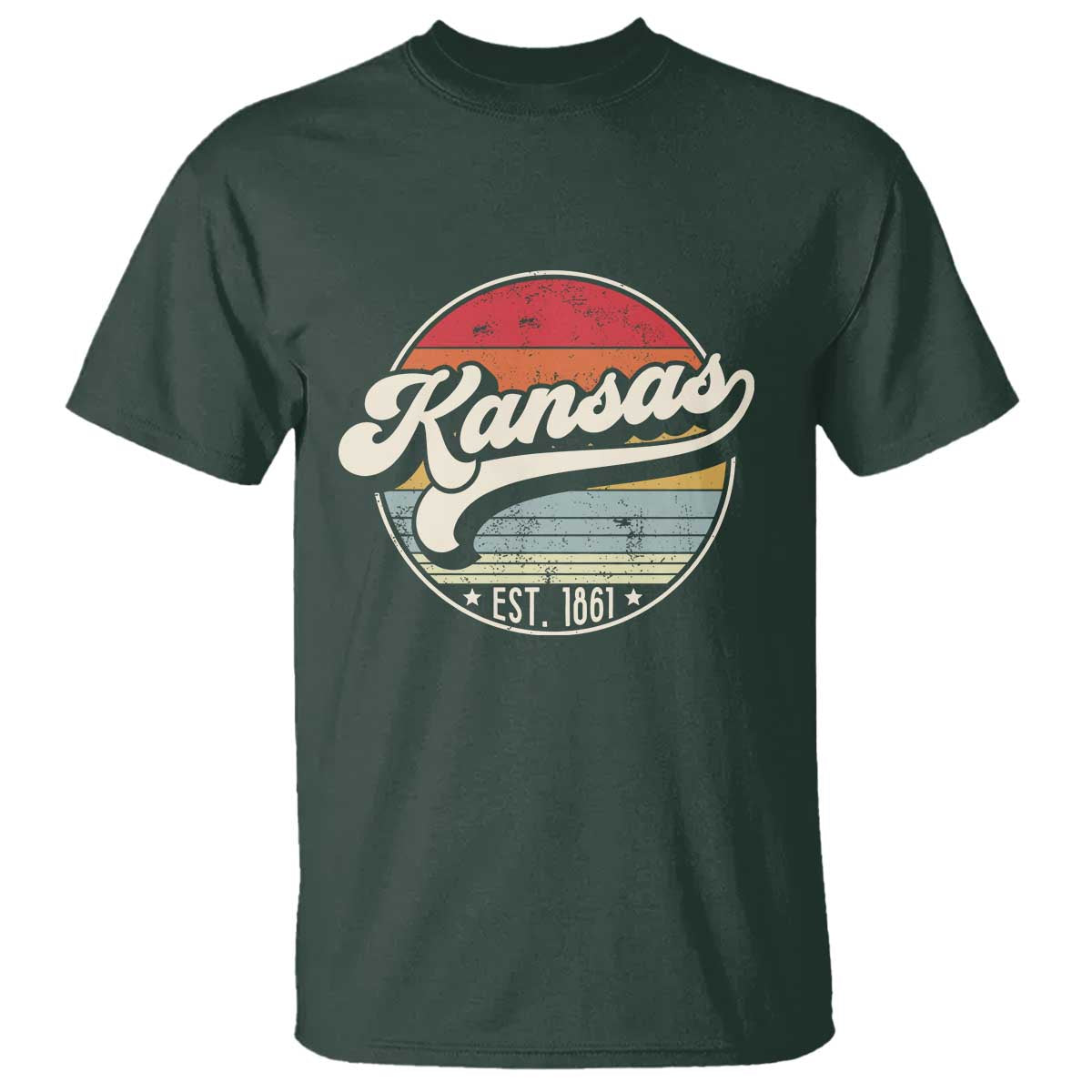 Kansas City Missouri Retro 80s Established 1861 T Shirt